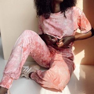 By Egris Two Piece Tie Dye Jogger Set XL
